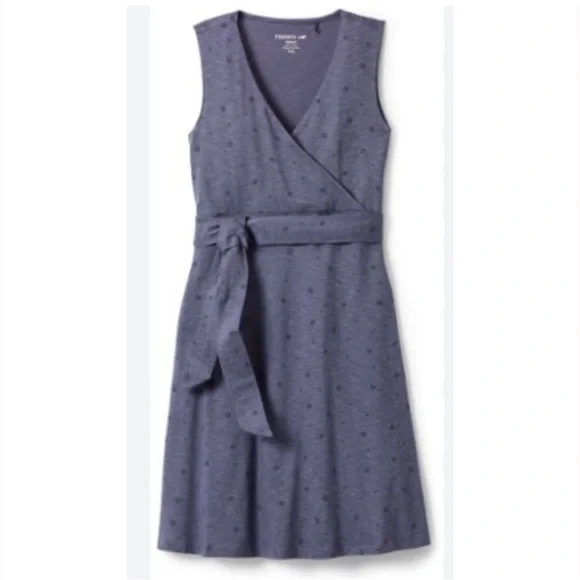 Toad&CO Cue Wrap Cafe Dress in Patterned Fern - Picture 2 of 10